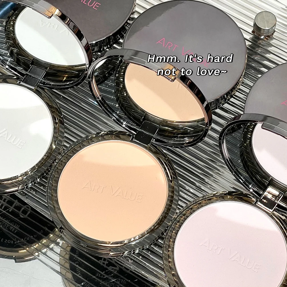 3 Colors Make Up Face Pressed Powder Long Lasting Oil Control Face Foundation Waterproof Face Powder Brighten Skin Concealer