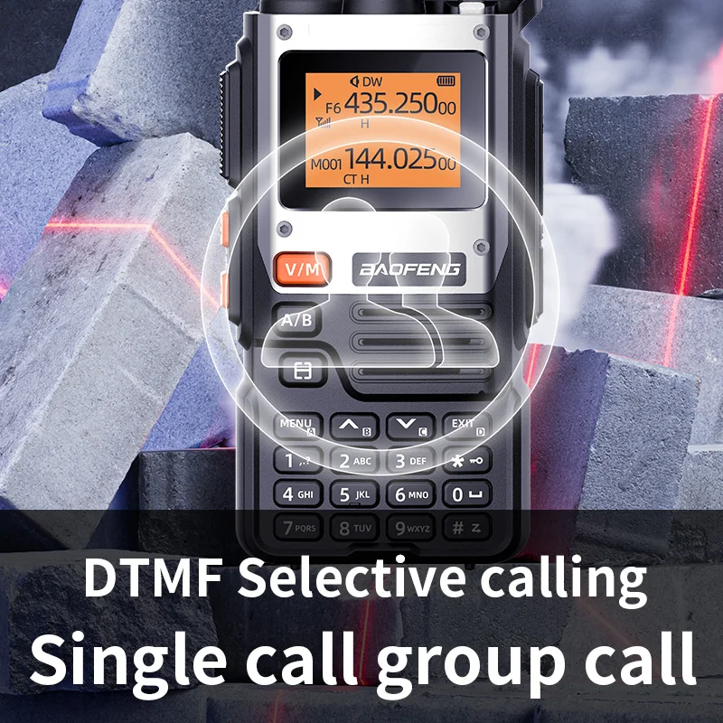 Baofeng walkie-talkie UV-K61wireless HAM replication frequency, 999CH, C-type, DTMF,remote, NOAA, K61, K5 (8) 50KM UHF, VHF