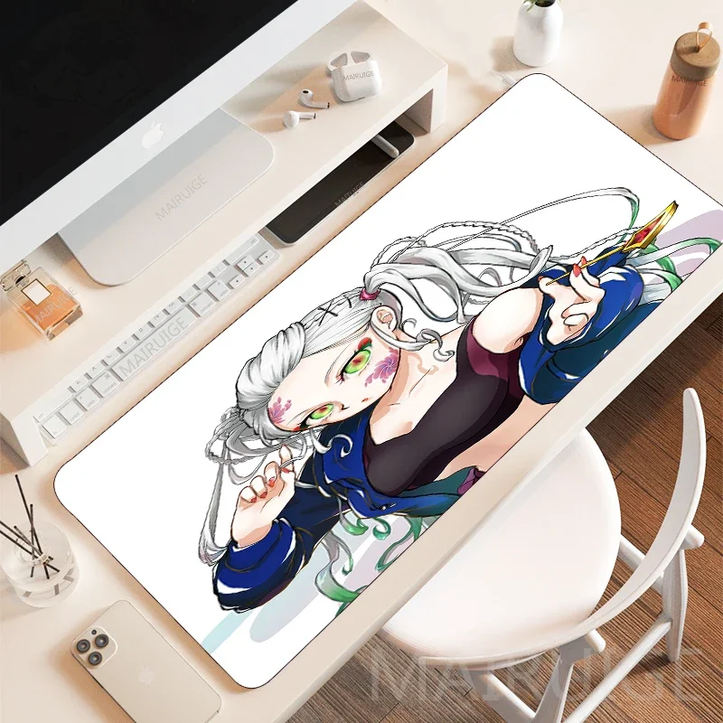 Anime Sexy Girl Daki Mousepads MousePad Keyboard Mouse Pad Demon Slayer Gaming Accessories Gamer Large Desk Mat Kimetsu No Yaiba