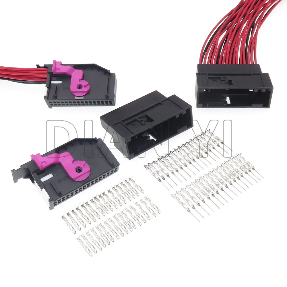 1 Set 32 Way Auto Central Control Instrument Electrical Connector 1719057-3 2050723-3 AC Assembly Car Wiring Harness Socket