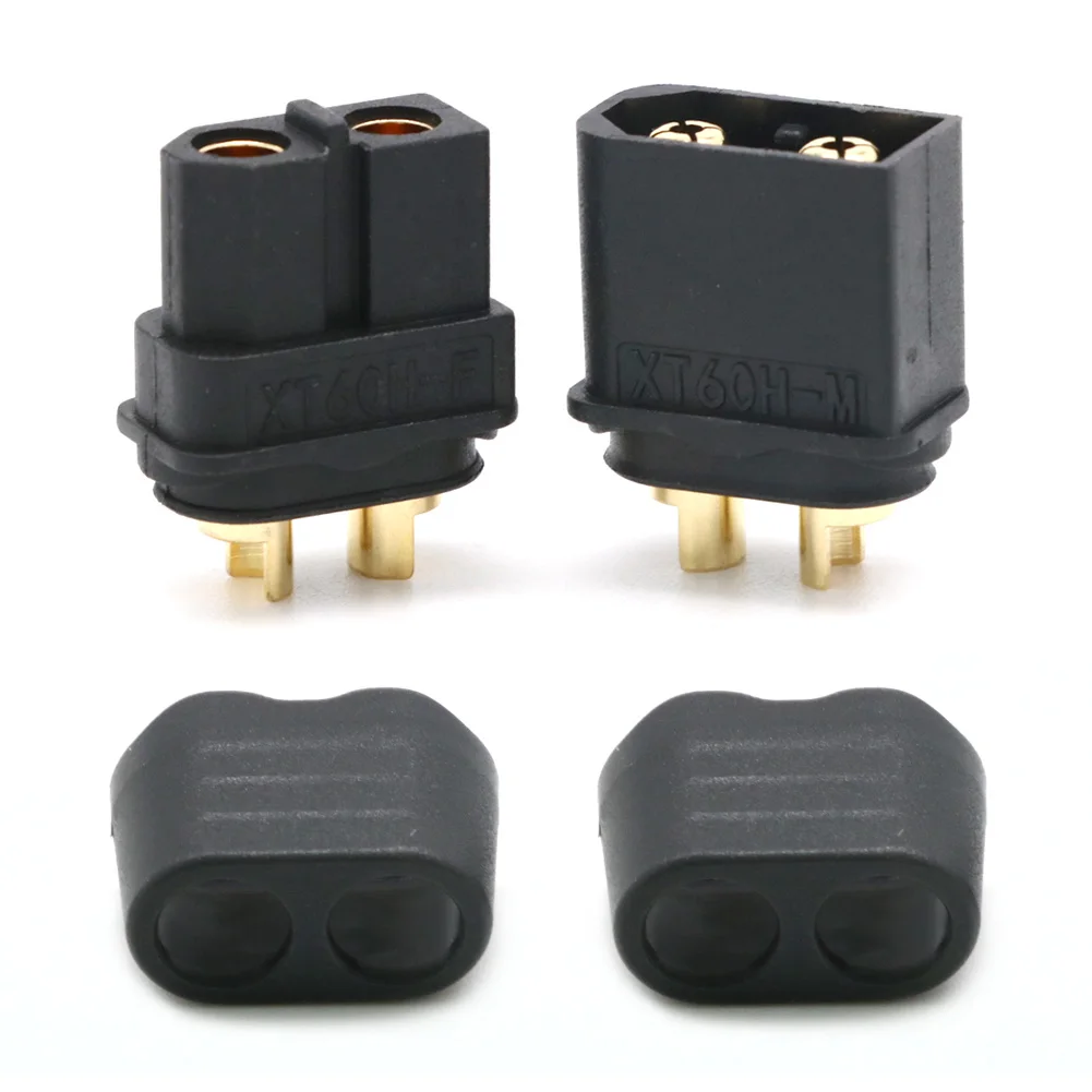 1/2/5Pair Amass XT60+ XT60H Male Female Plug Connector With Sheath Housing XT60H Connector For Rc Lipo Battery Drone Car Boat