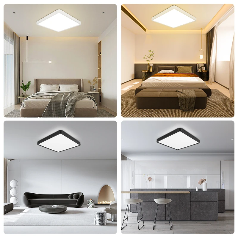 Ceiling Lamps Dimmable Led Bedroom with Remote Control Lustre Panel Light Fixture for Living Room Home-Appliancet Ceil Lighting