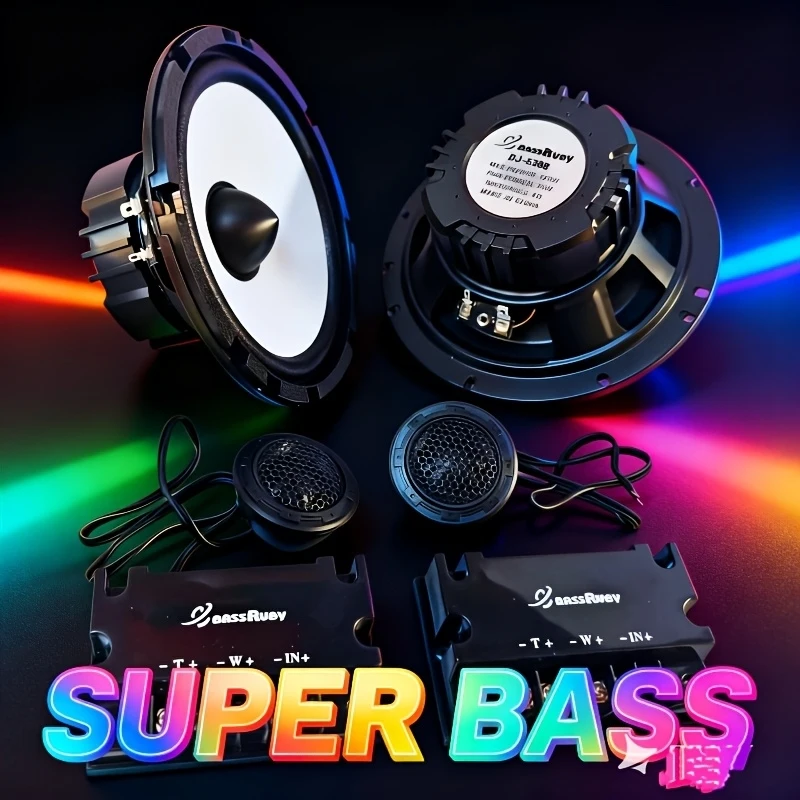 High-end6.5Inch Car Audio Component Set——Including2Only the subwoofer、2Only the tweeter dome unit and2Only a frequency divider，