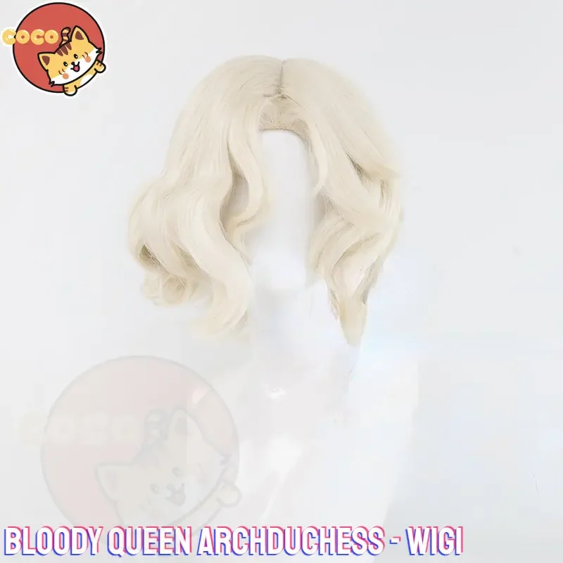 CoCos Game Identity V Archduchess Bloody Queen Cosplay Wig Game Cos Identity V Wig Mary Archduchess Cosplay Gold Hairpiece