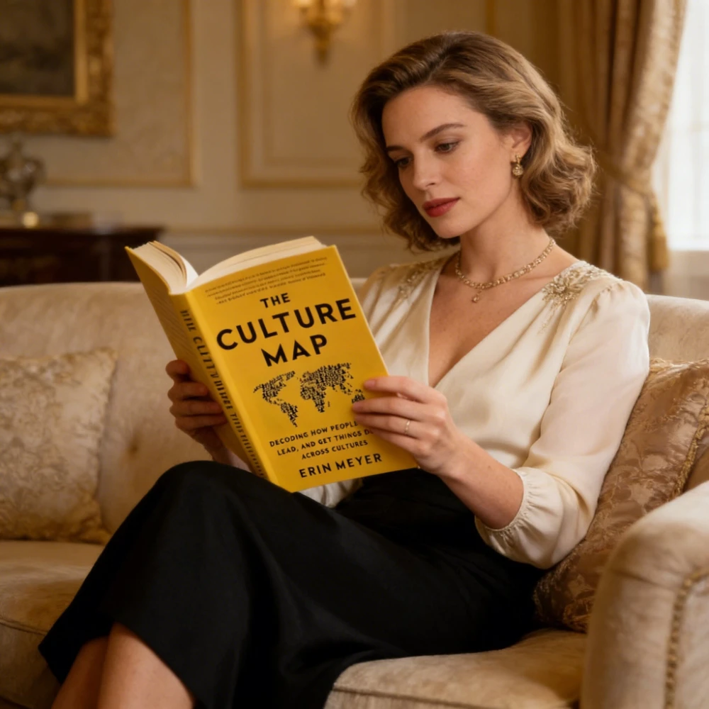 El mapa cultural de Erin Meyer, decodificación cómo las personas pensan, dejar y conseguir cosas hechas, libro de bolsillo en inglés