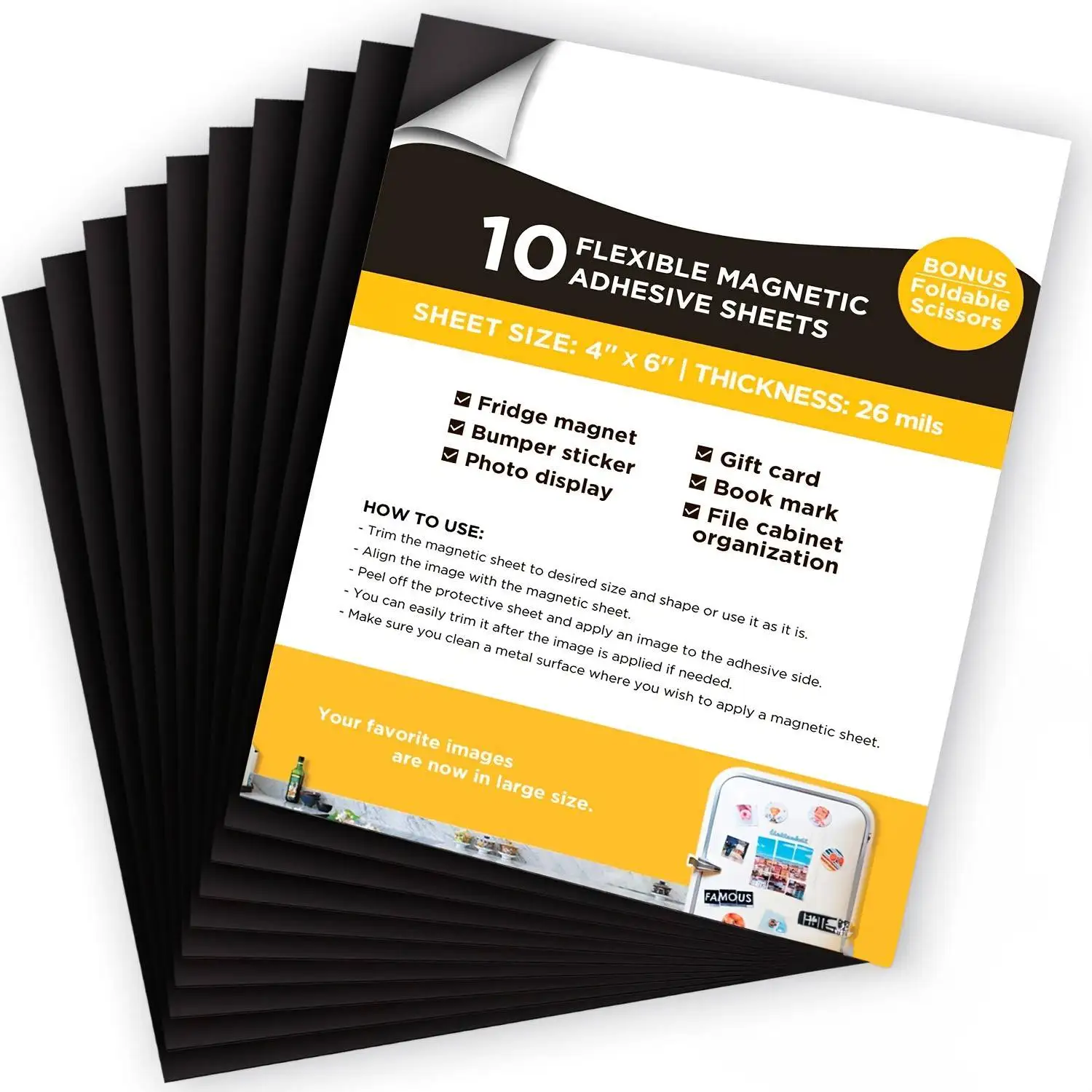 Magnetic Adhesive Sheets, |4\