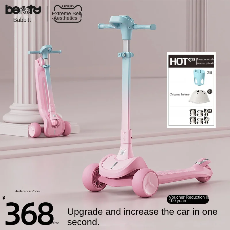 lazychild-babit-kids-scooter-foldable-kick-scooter-for-older-children-aged-6-to-12-years-old