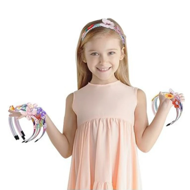 Children Friendship Headband DIY Kits Little Girl Party Props Craft Headband Toy D5QF