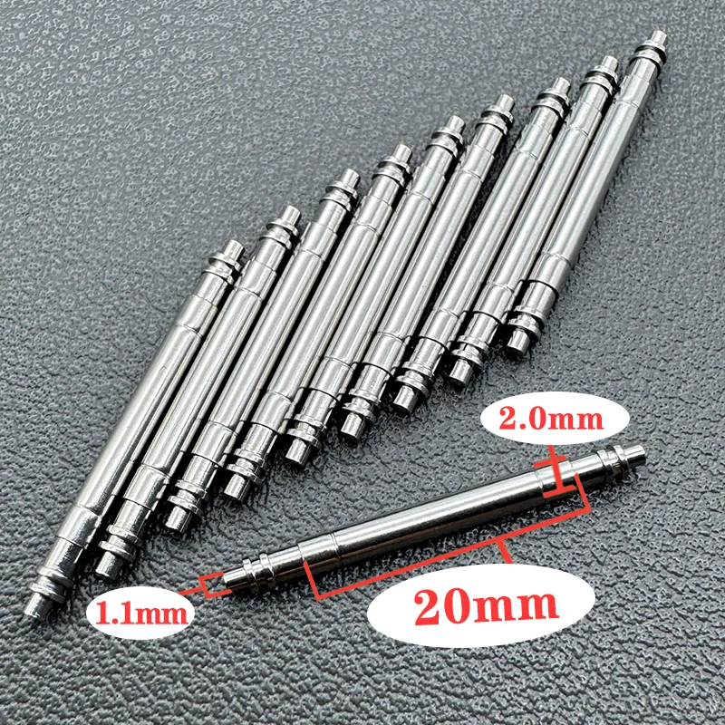 Custom Edition 2.0 mm Spring Bars With 1.1 mm Tips Suitable For the 20 mm 21mm Submarine GTM 116710 Watch Strap Connectors