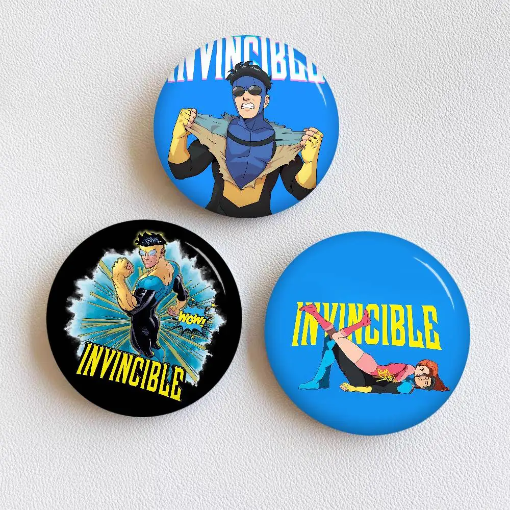 Animation I-Invincible Kreative Weiche Anstecknadeln aus Weißblech mit Tiermotiven, Broschen, Reversnadeln, Rucksack-Abzeichen, Accessoires