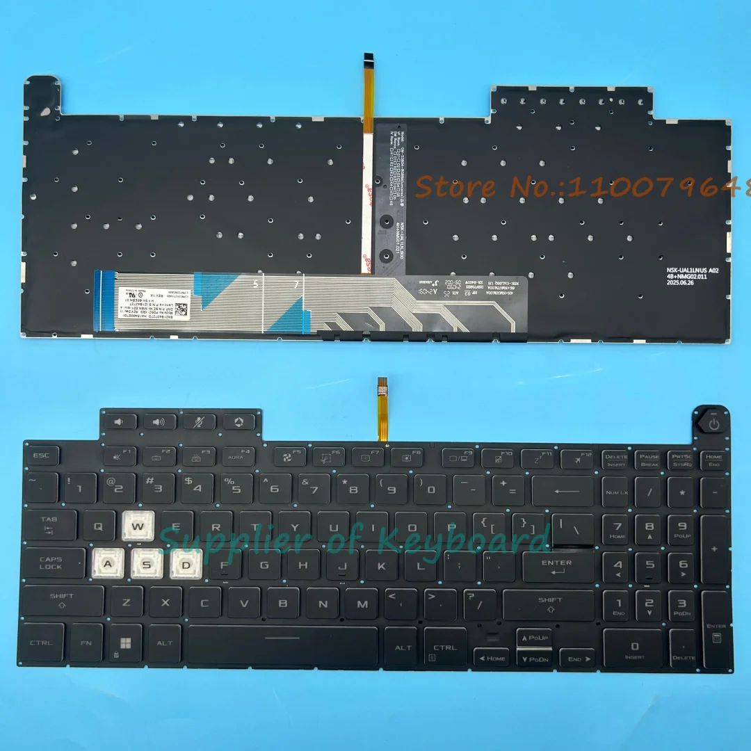 

English/Russian Keyboard For ASUS TUF 3 Gaming F15 FA507 FA507R FX507 FX507ZC FX517 FX517Z FX517ZE FX707 FX707Z FA707 Backlit