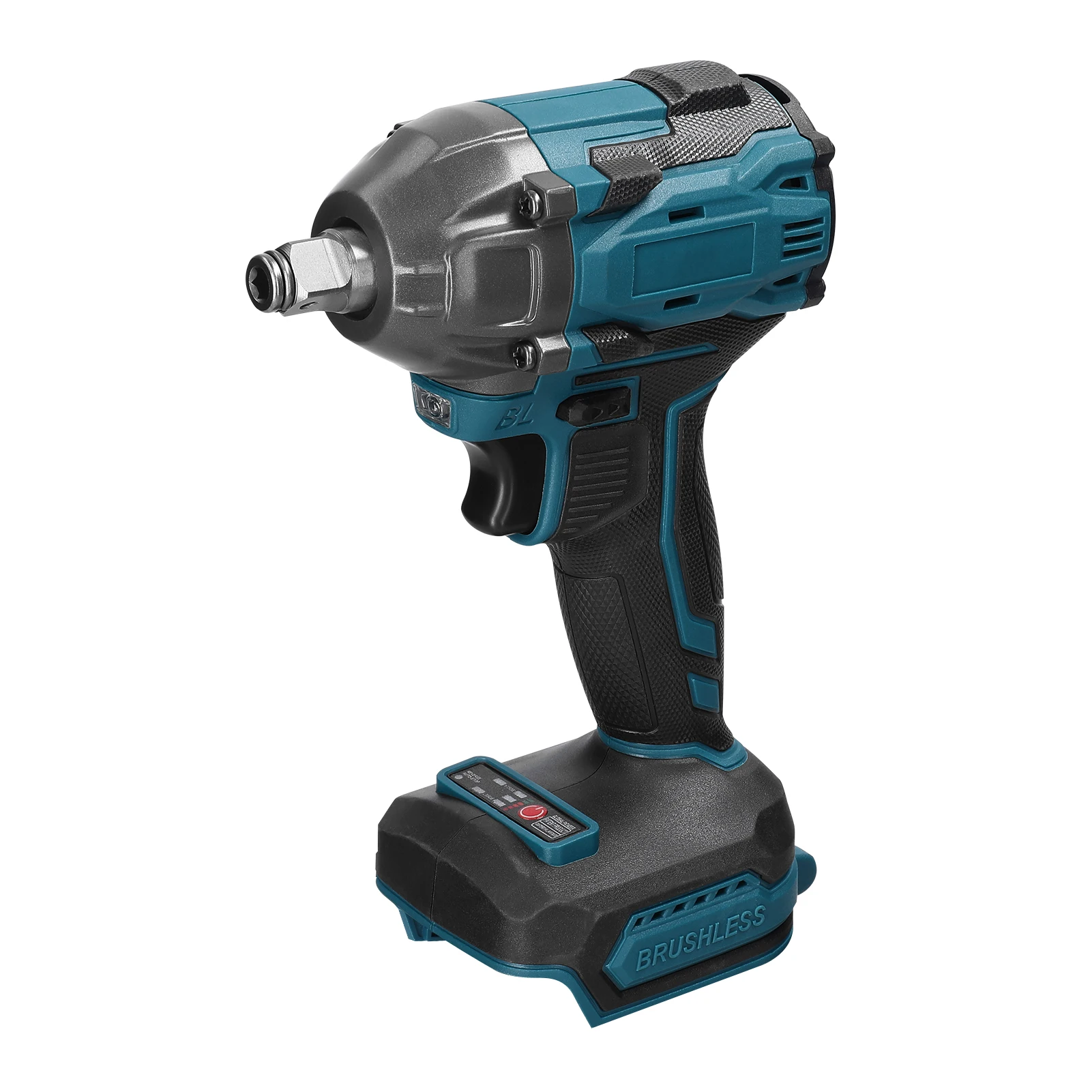 

Бесщеточный электрический гайковерт 21В с высоким крутящим моментом, бытовой электроинструмент с переключателем прямого/обратного хода и LED-подсветкой для монтажных и ремонтных работ