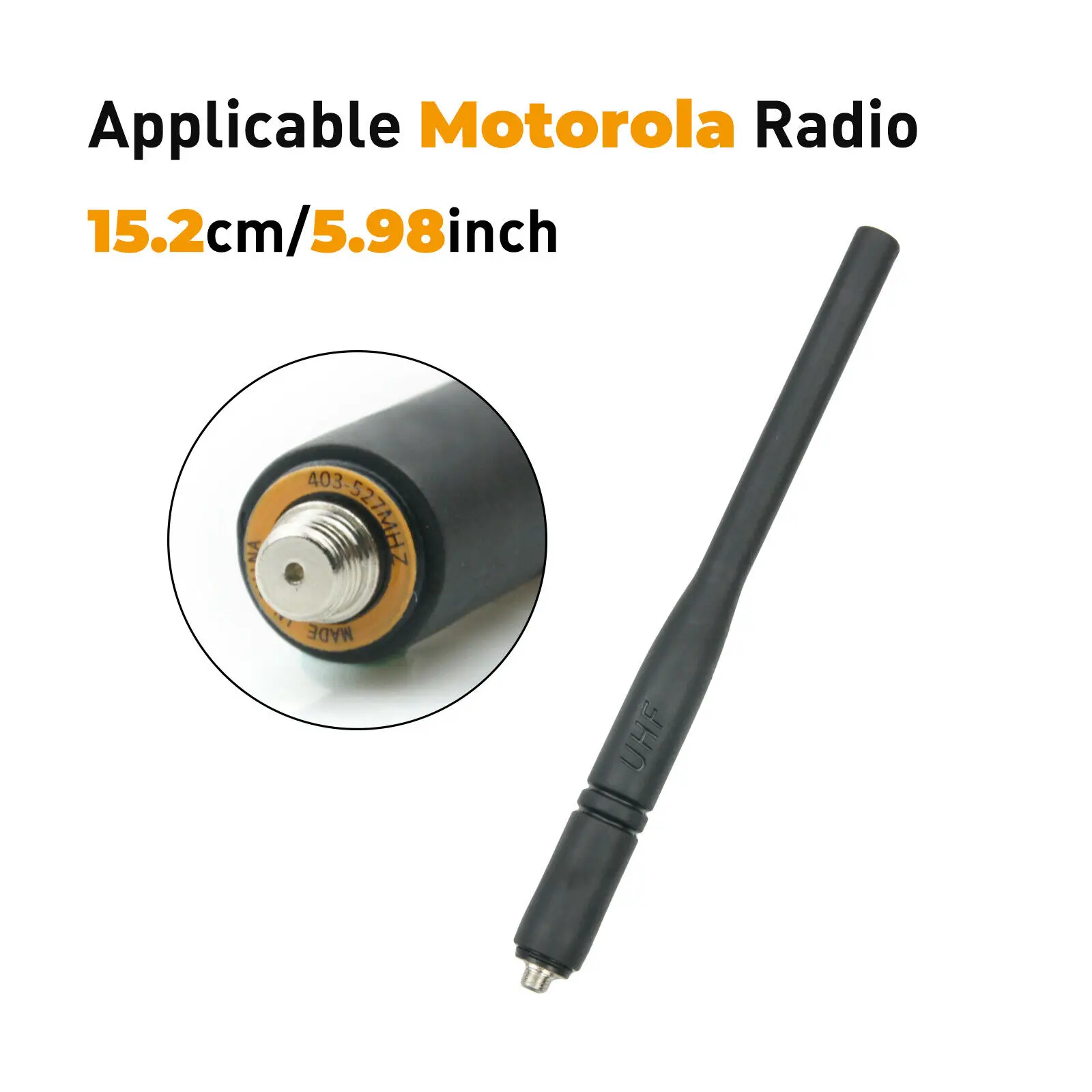 Imagem -04 - Uhf 403527mhz Antena para Rádio Motorola Xir P8668 P8608 P6620 P6600 Walkie Talkie 10 Pcs