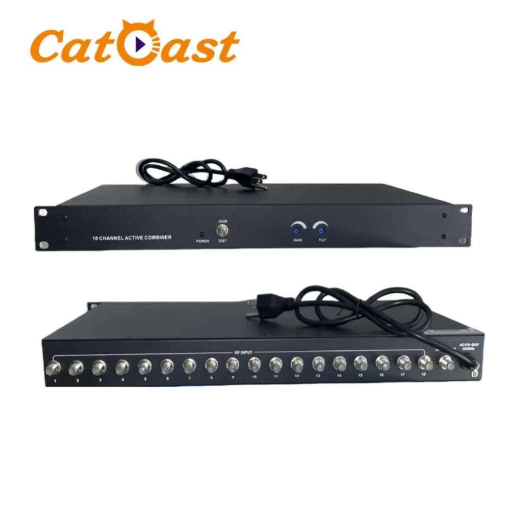 Cable Distribution Network 18 in 1 CATV RF Combiner 30dB Port to Port Isolation Combiner 860/1000MHz