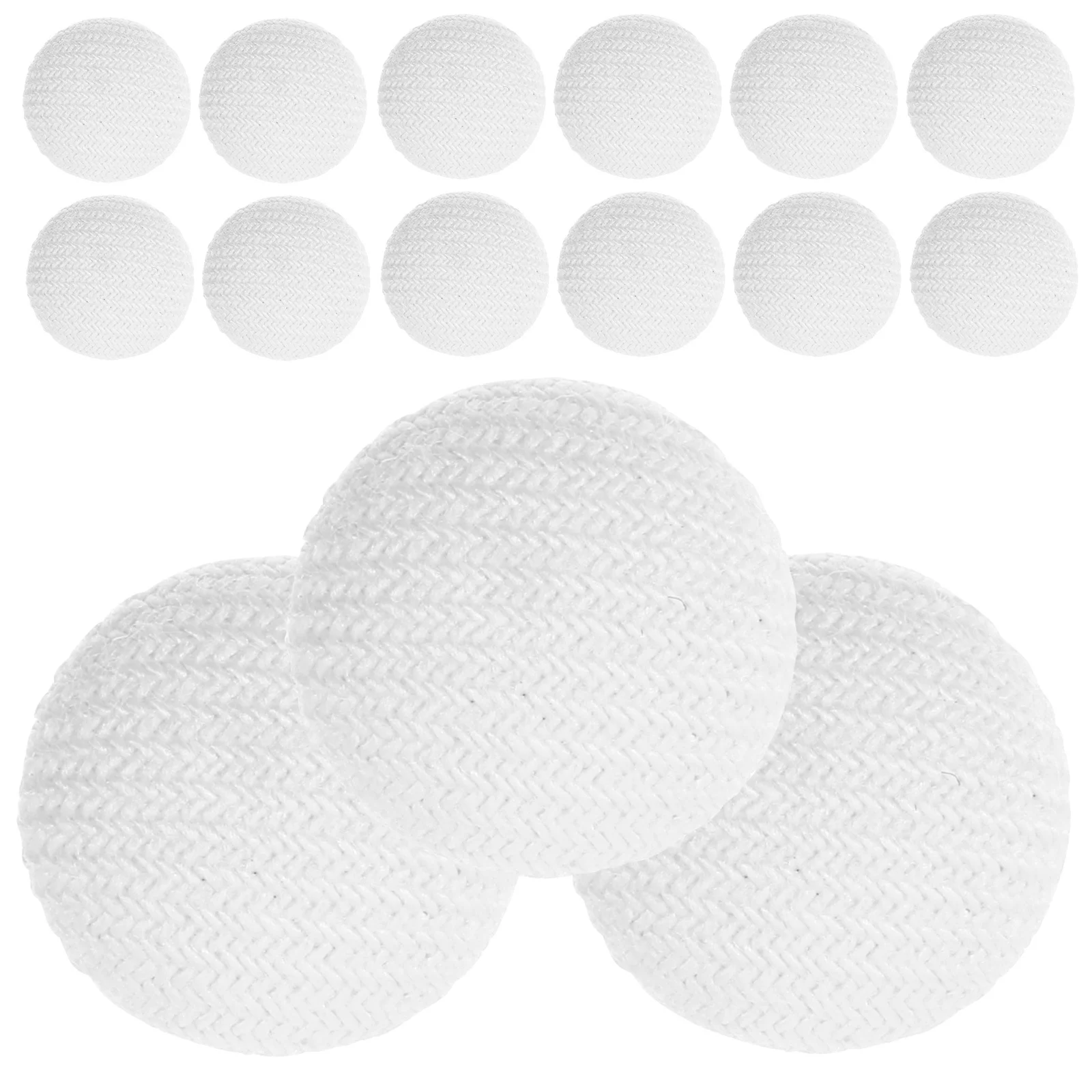 

15pcs Satin Covered Buttons White For Silk Wedding Shirt Bridal Gowns Tuxedo Suits Diy Clothing Repair Craft Fasteners