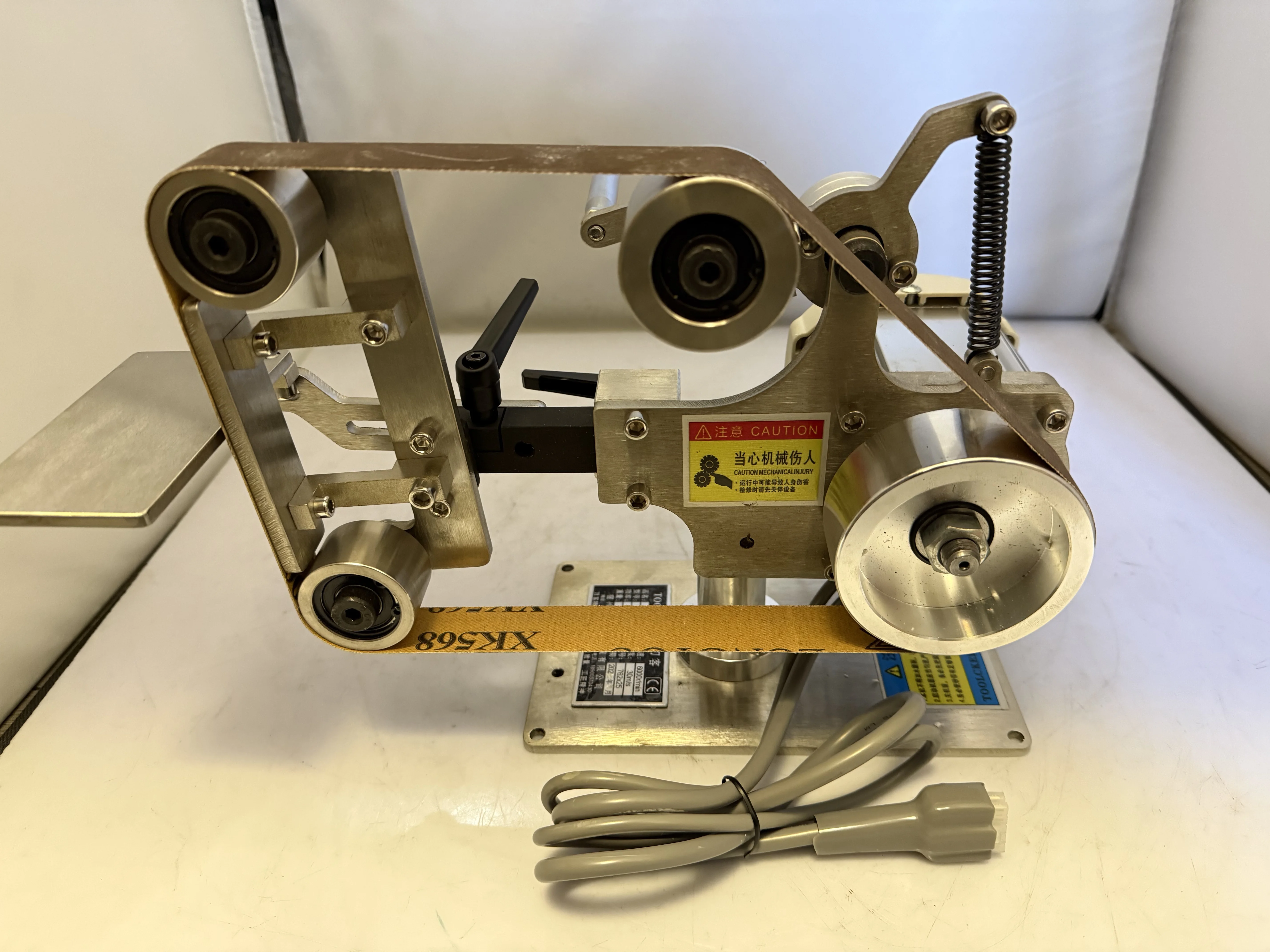 S3 stainless steel Small Belt Sanding Machine 762x25mm Abrasive Belt Machine polisher Sharpener Polishing Grinding Machine