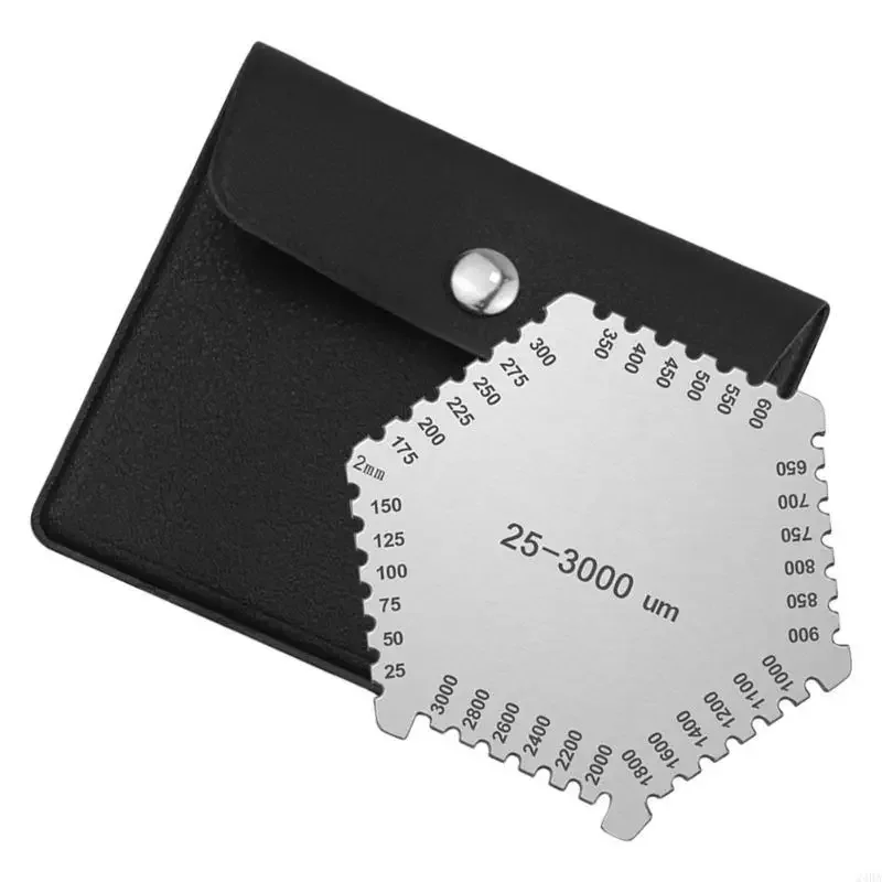25-3000umHexagon Wet Film Comb Manual Measurement Thickness Gauge High Measuring Tool Paint Thickness Gauge