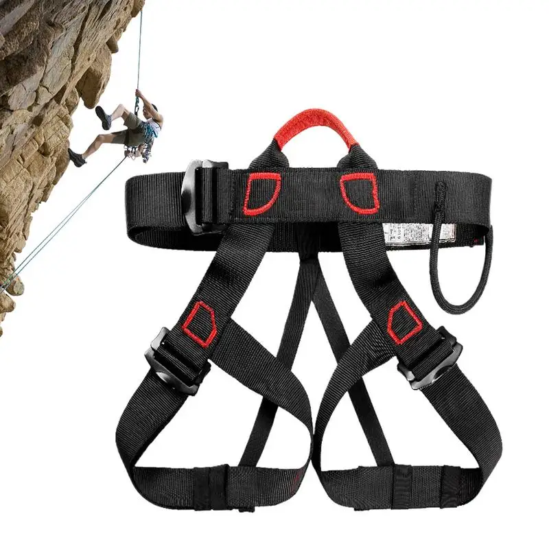 تسلق الصخور تسخير قابل للتعديل خفيفة الوزن سلامة الخصر دعم المهنية تسلق والعتاد رابيلينغ تسخير متعددة الوظائف