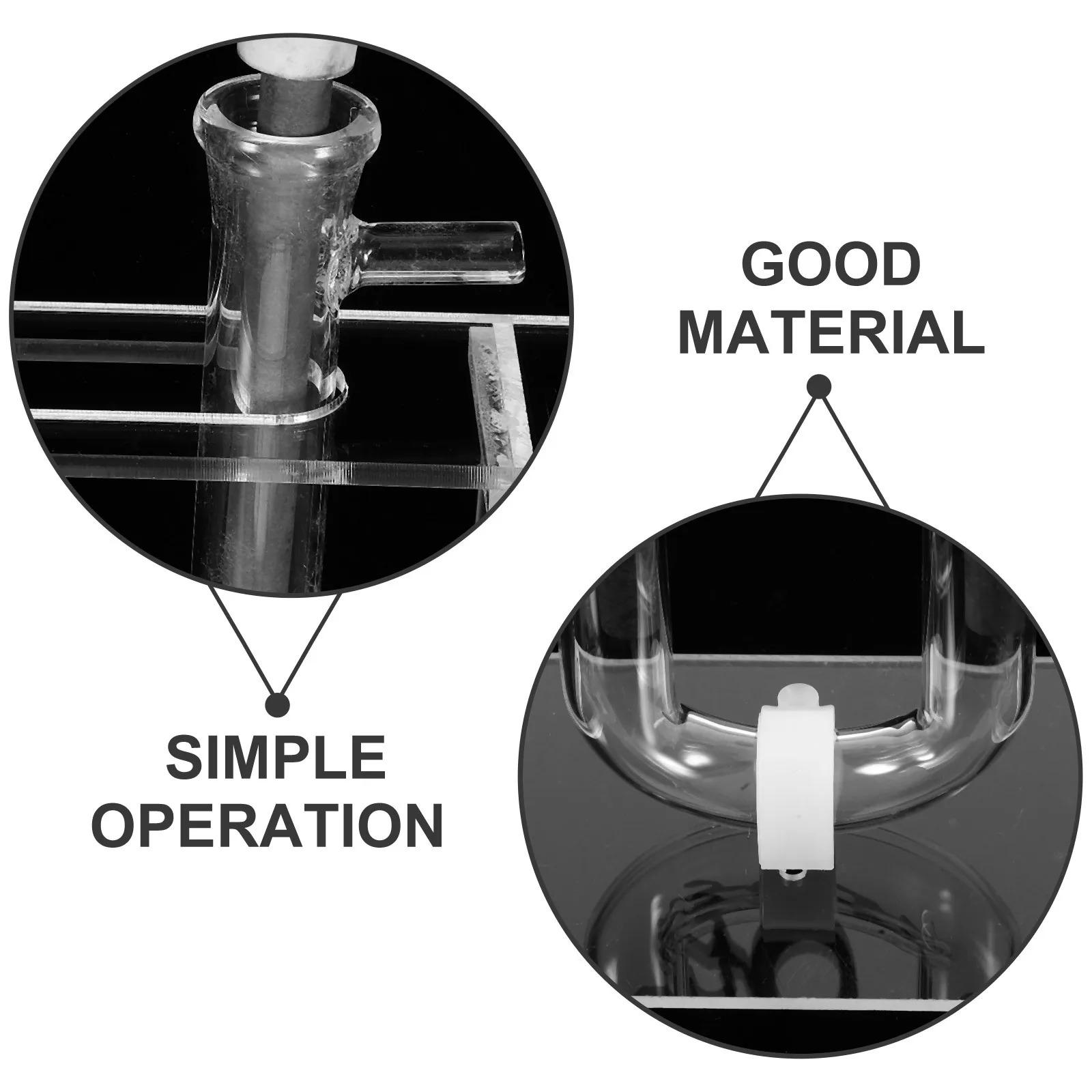 جهاز التحليل الكهربائي: أداة تعليمية للتحليل الكهربائي للمياه لتجارب مختبر المدرسة، أداة تدريس الطلاب البدنية، المختبر #2