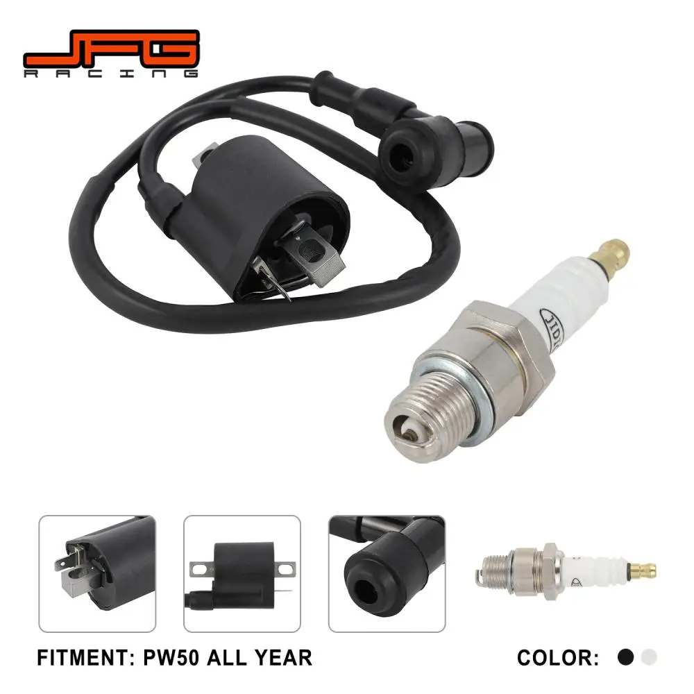 Ignition Coil and Spark Plug Set Motorcycle Accessories Ignition System For Yamaha PW50 PW80 PW 50 80 Mini Dirt Pit Bike Moto