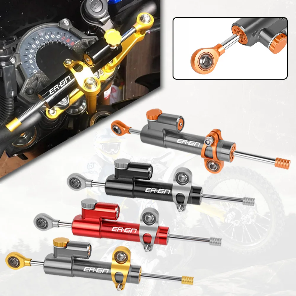 

For Kawasaki ER-6N ER6N ER 6N 2006-2016 2007 2008 2009 2010 2011 Universal Motorcycle CNC Adjustable Steering Damper Stabilizer