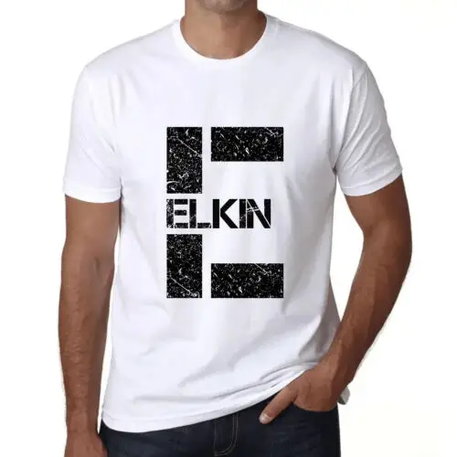 Herren Grafik T-Shirt Elkin Öko-Verantwortlich Vintage Jahrgang Kurzarm Lustige