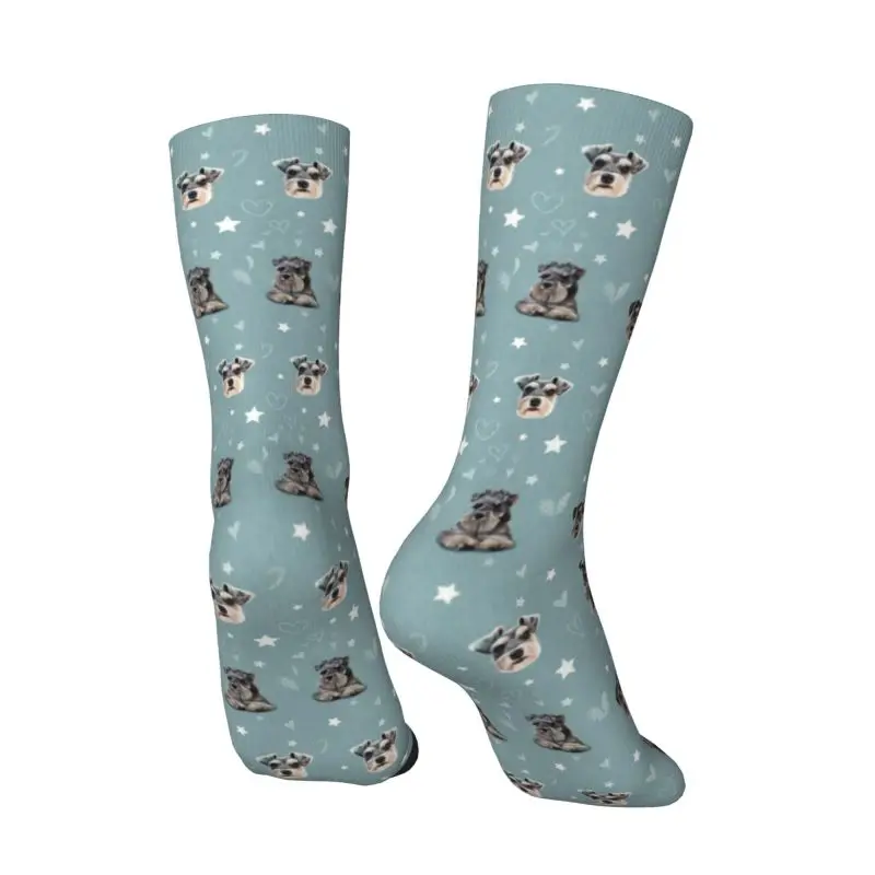 Calcetines de vestir de Schnauzer en miniatura para hombre y mujer, cálidos, a la moda, novedad, animales, mascotas, cachorros, perros