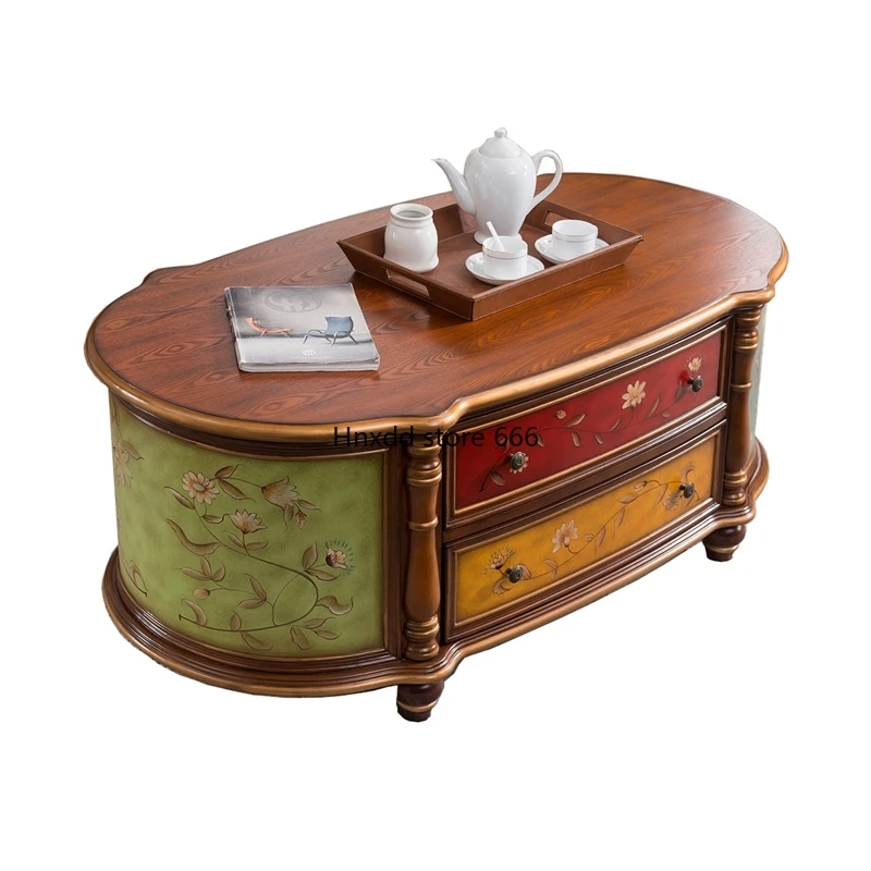 Armario de suelo para TV americana, mueble para sala de estar, grabado pintado Vintage, 1,2 metros, 1,4 metros