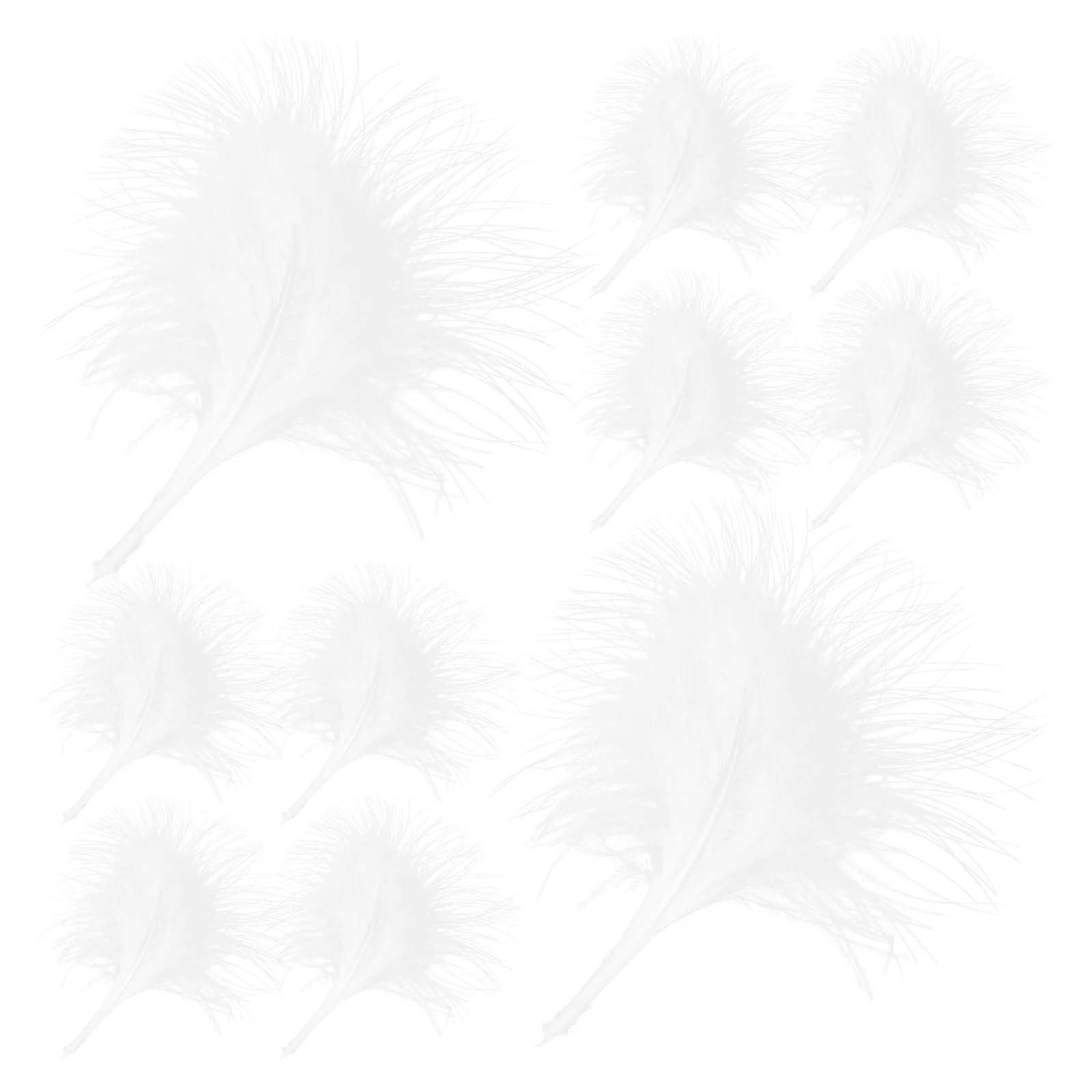 

50Pcs White Artificial Plumes Wedding Plume Props Home Party Decorations Craft Making Material Craft Plumes Wedding Plume Props