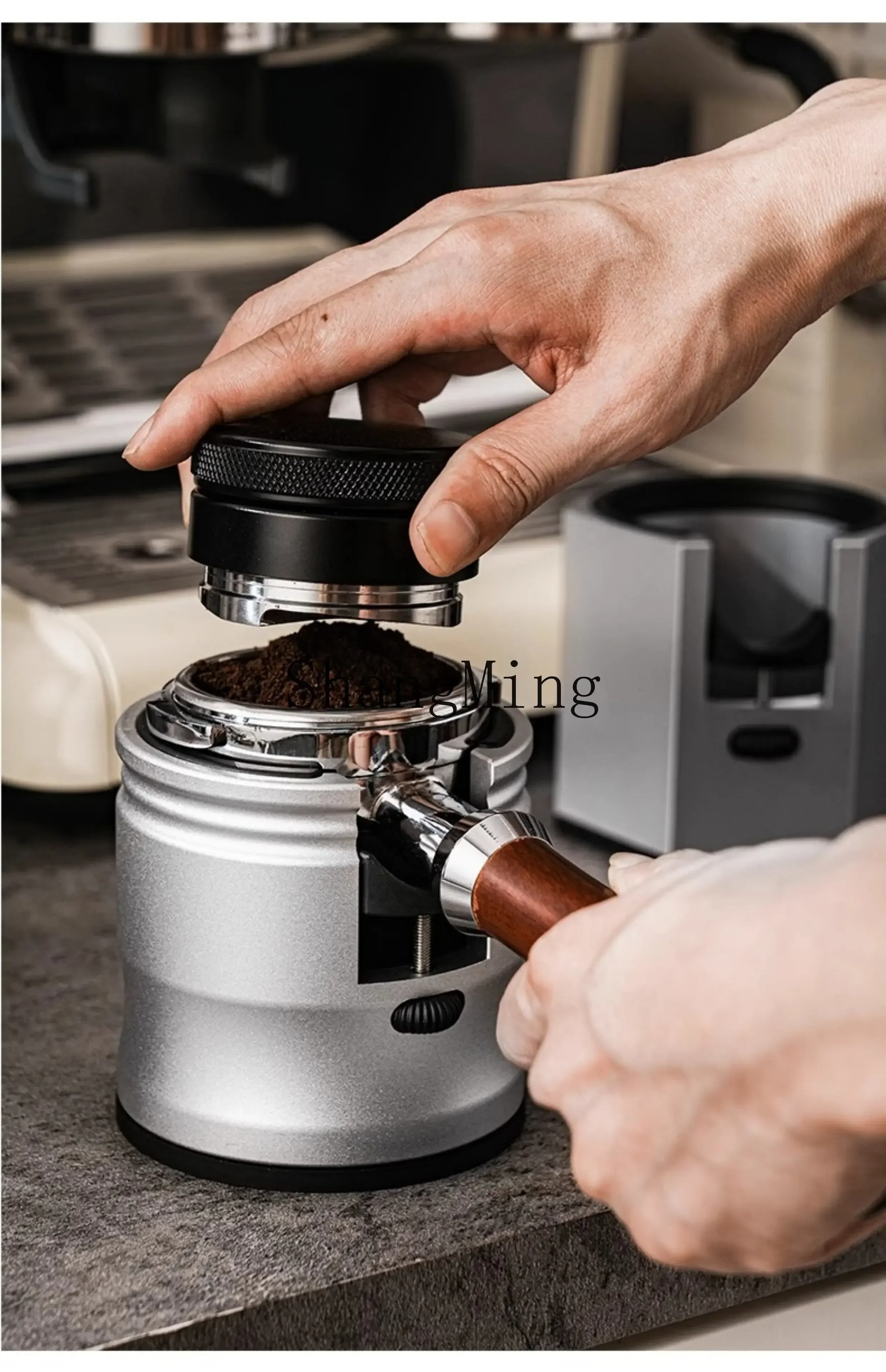 

CL coffee handle bracket aluminum alloy pressing powder base cloth powder base coffee filling base supporting equipment