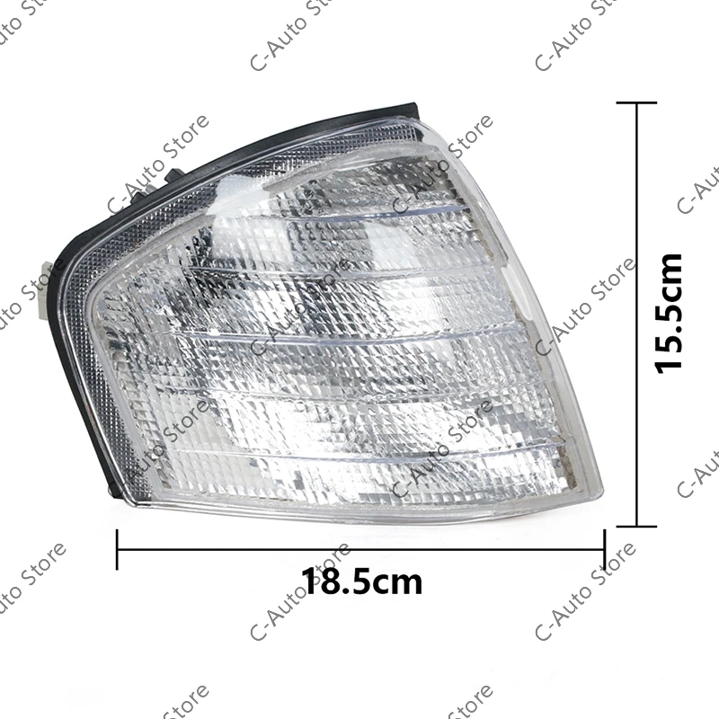 Car Accessories Clear Lens Car Side Corner Light Turn Signal Lamp Frame Cover For Mercedes-Benz C-Class W202 1994 1995 1996-2000