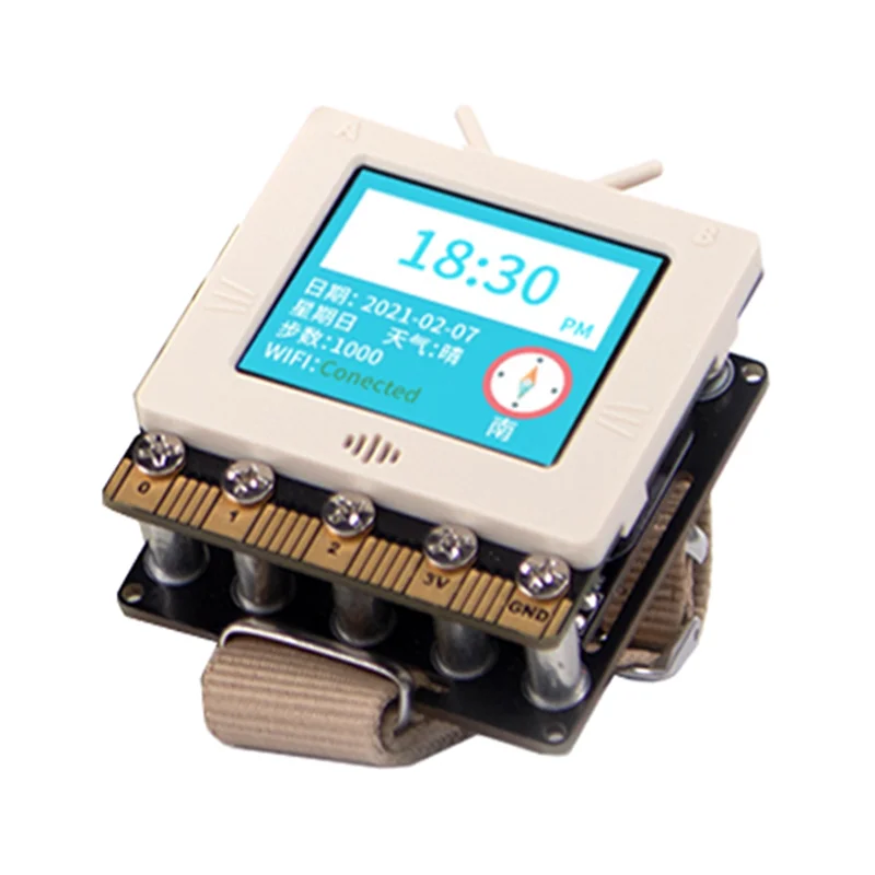 B47C 1Set K-Watch For Micro: Bit Expansion Board K-Watch Module Watch Python Editor (بيج)