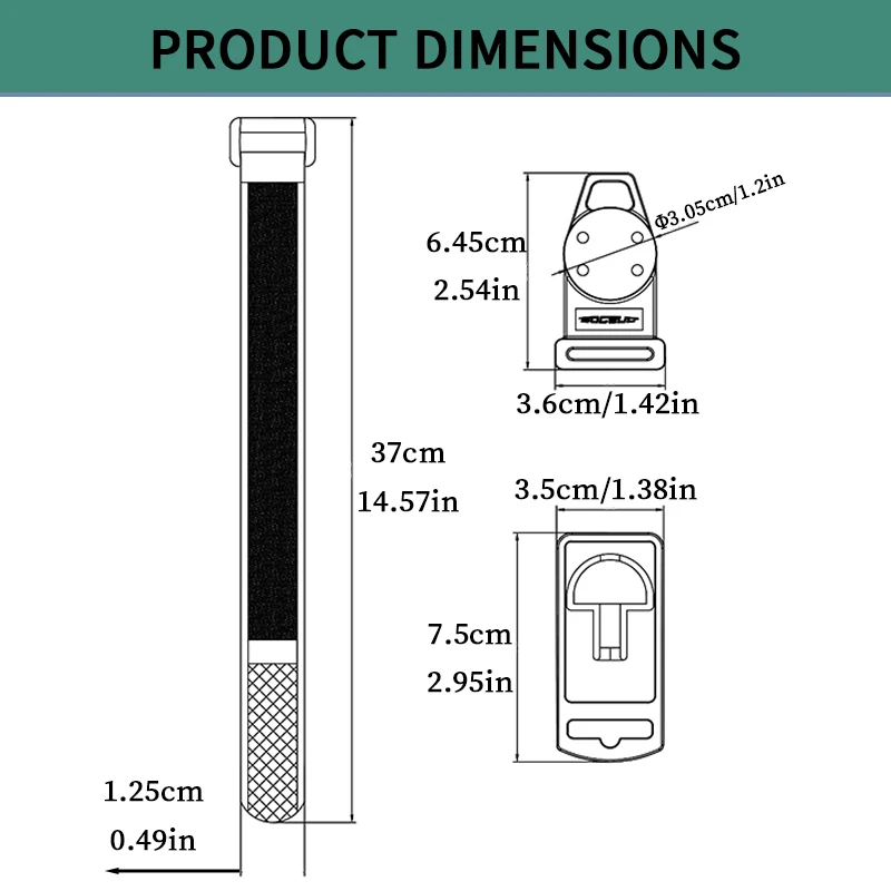 Black Multimeter Magnet Suspension Kit for Fluke Multimeter 115 116 117 175 177 179 15B+ 17B+ 18B+ 87V 287 289