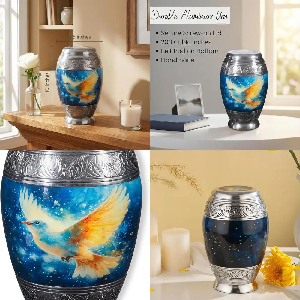 

Adult Ash Urn for Memorials, Suitable for Both Men and Women, Up to 200lbs