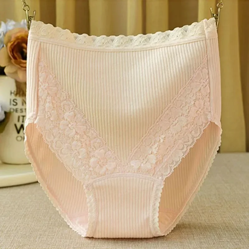 xgnvpy Xinjiang long staple cotton ladies high waist cotton underwear all cotton anti-bacterial no trace belly