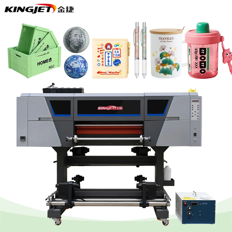 a3 film uv dtf impresora de gran formato textil roll transfer 3d effect machine 60cm uv dtf printer with laminator