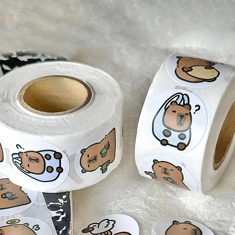 Pegatinas de Capybara para niños, calcomanías decorativas para teléfono, Notebook, Maleta, portátil, nevera, 500 piezas