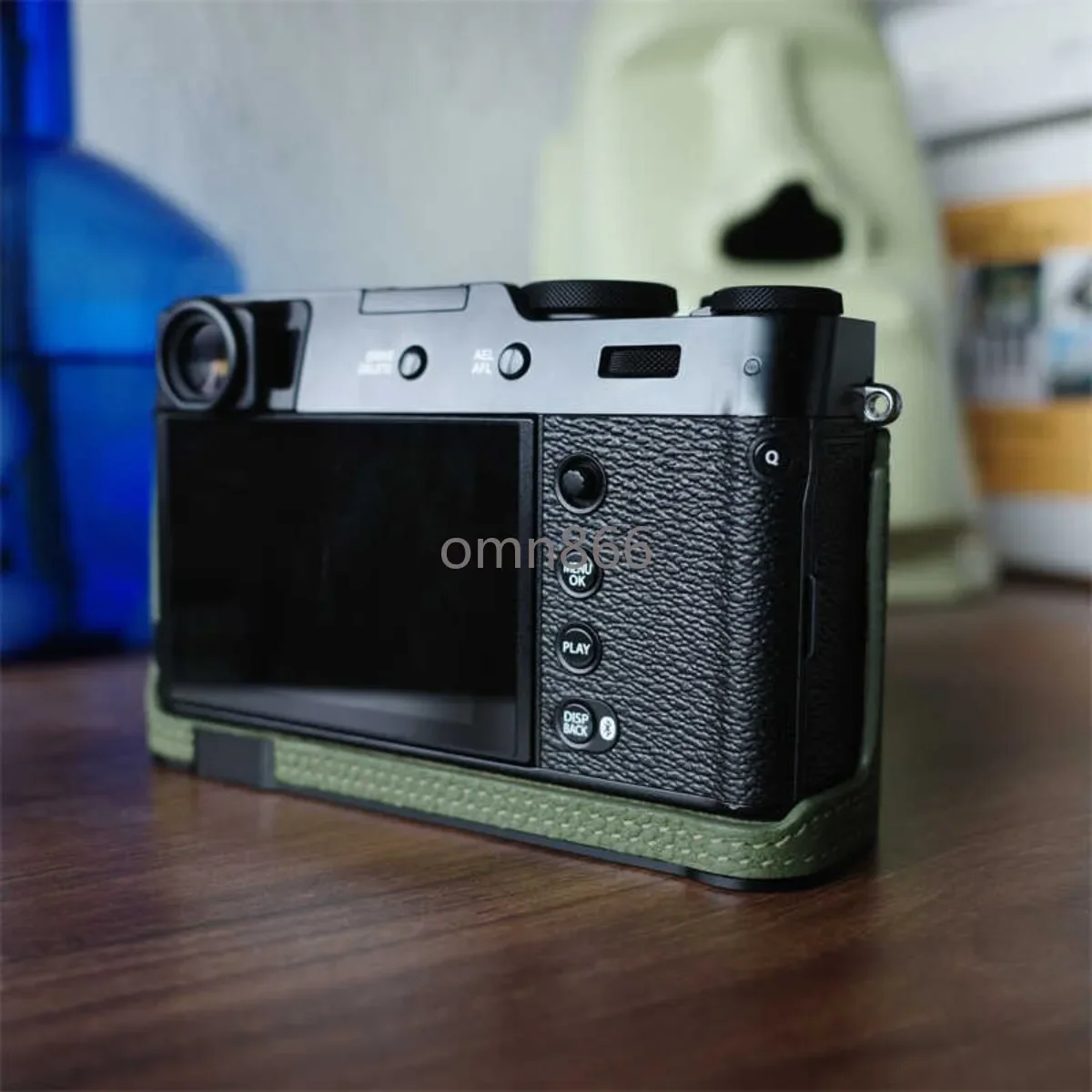 Kamera-Lederhüllen, halbe Taschen, Schutzhüllen, Retro-Kamerazubehör mit handgefertigter Basis aus echtem Leder für Fuji X100Vi