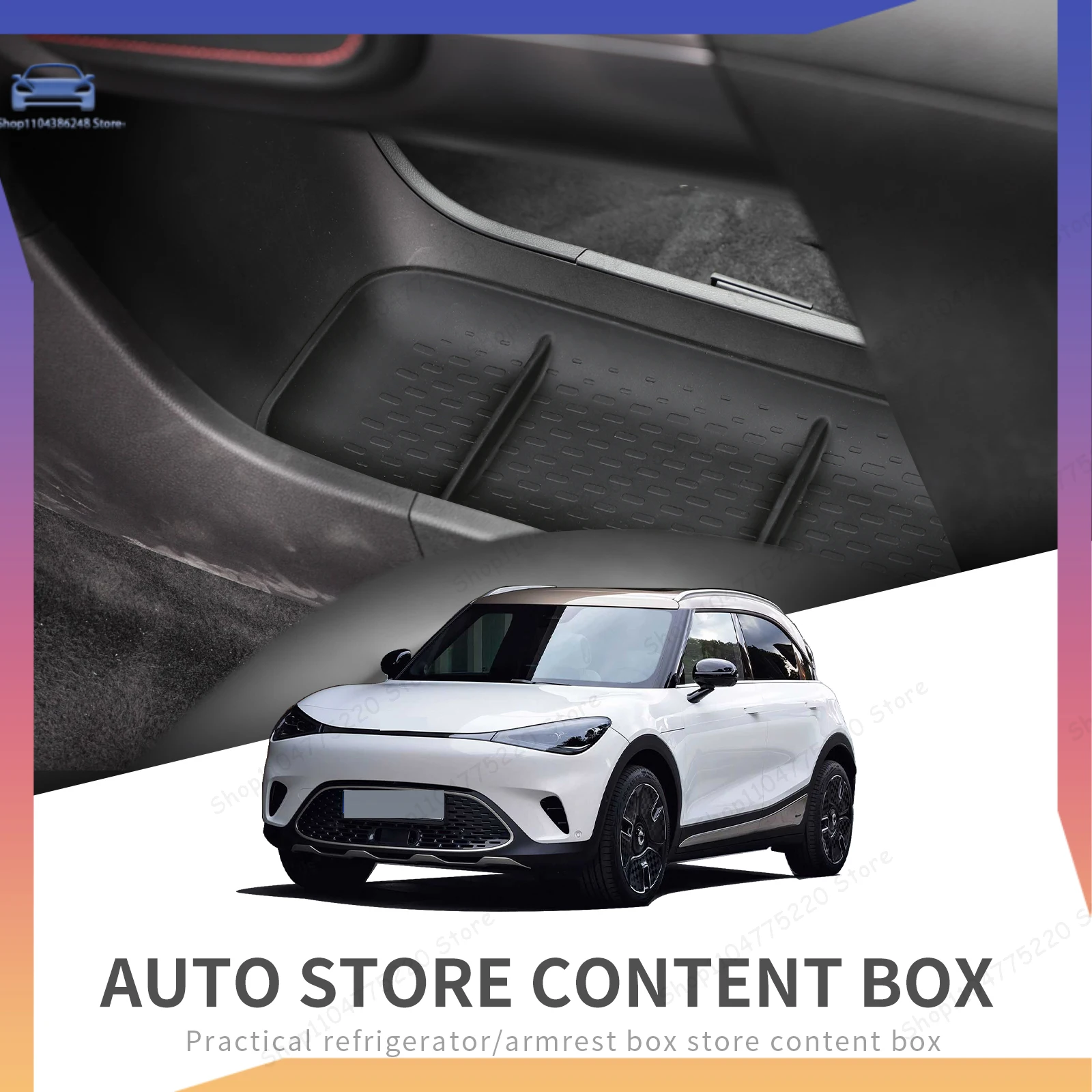 

Car Center Console Storage Box for Smart #1 Smart#1 Central Armrest Tray Organizer Interior Accessories Tidying