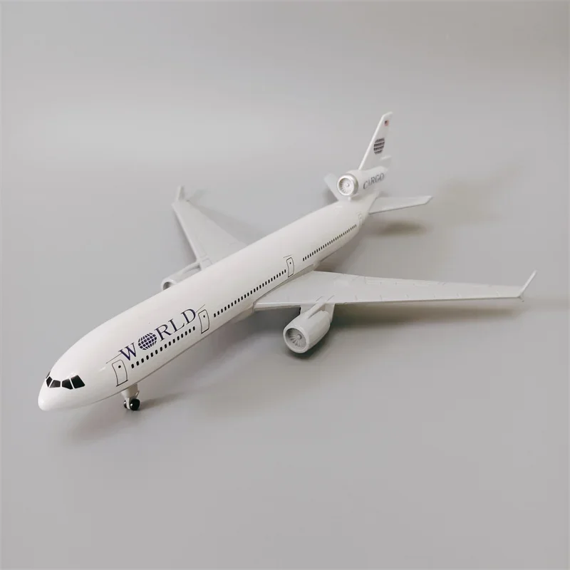 MD-11 Modelo De Avião Com Rodas, Liga De Metal, Avião, Engrenagens De Pouso, Novo, Air USA, World Cargo, MD 11, Modelo De Avião, 20cm