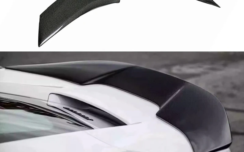 

Suitable for Ferrari 488 Carbon Fiber V Tail Fixed Wind Wing Rear Spoiler Modified Auto Parts 15-19 Years