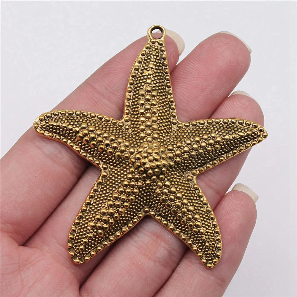 Accessories For Jewelry Big Starfish Charms Crafts Women Accessories 1pcs