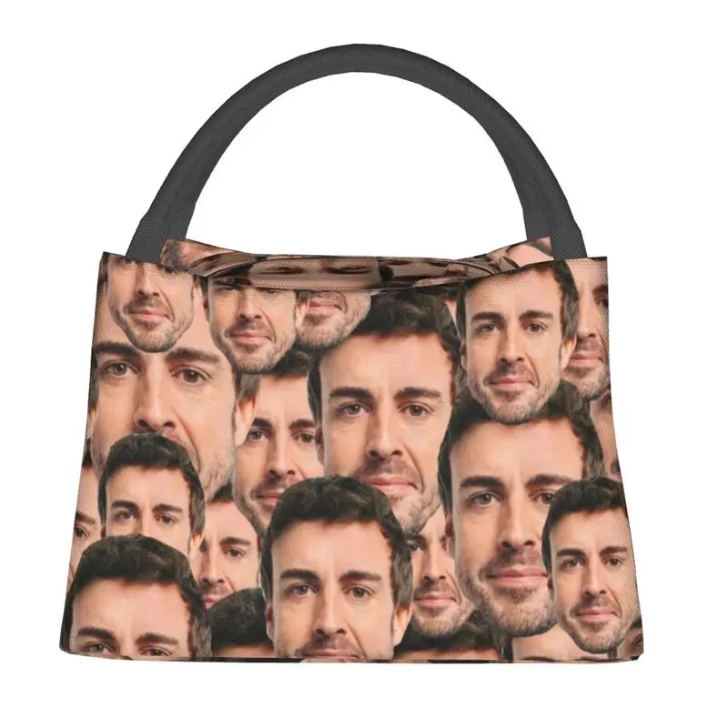 Custom Alonso Head Lunch Bag Men Women Thermal Cooler Insulated Lunch Box for Office Travel