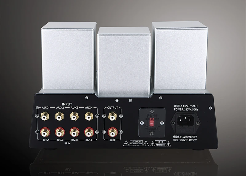 W-010 YAQIN B-2T Vacuum Tube Preamp Pre-amplifier Preamplifier 5AR4*1 EL84*1 12AX7*2 12AU7*2 With Remote Control AC110~220V