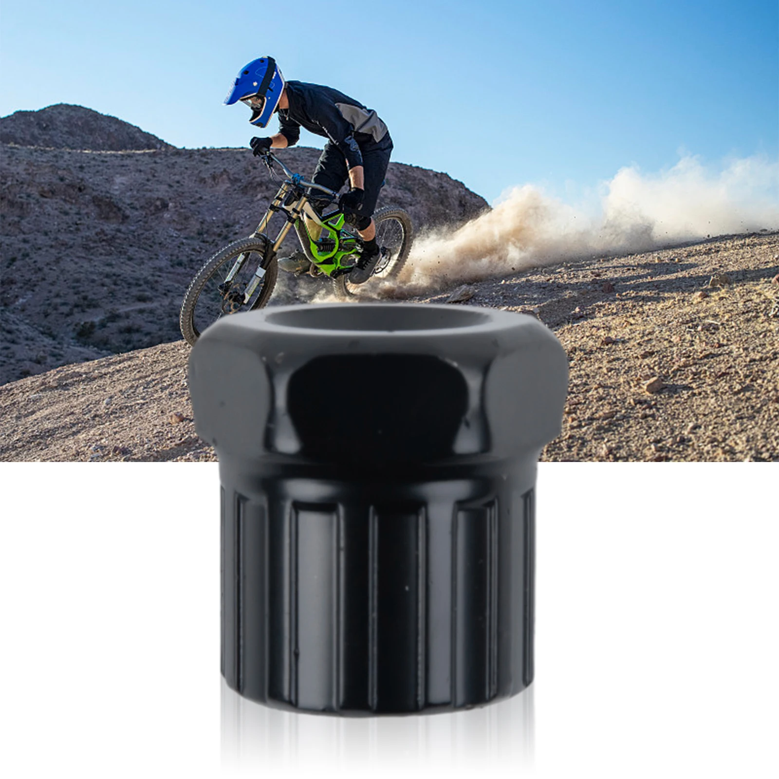 

Bike Rear Cassette Cog Removal Tool Black Freewheel Socket Tool Bicycle Flywheel Sprocket Remover Cycling Maintenance Accessory