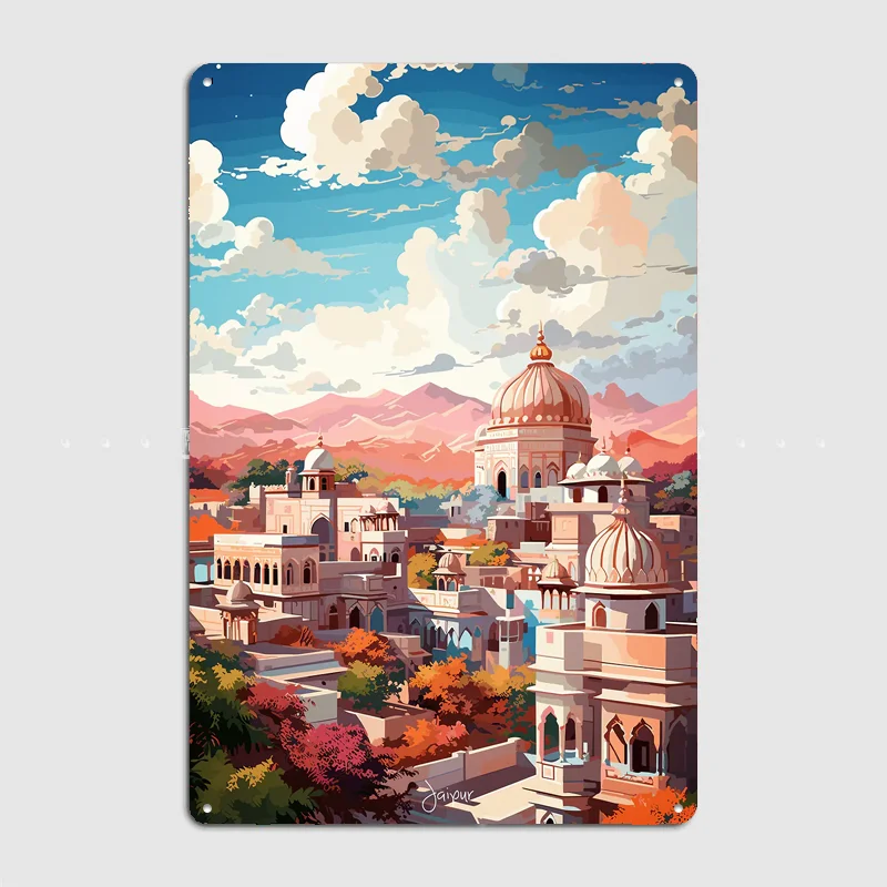 Lukisan Minyak JAIPUR Tempat W - Home Decor Jaipur ulasan dan harga