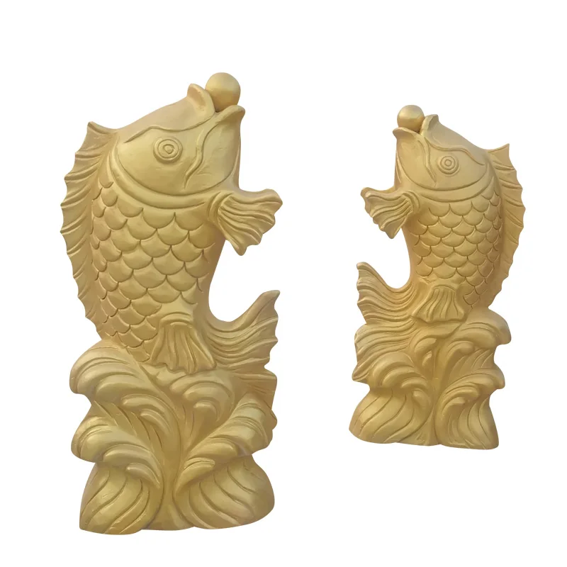 

Stone water jet fish sunset red spit water carp head elephant lucky fountain outdoor courtyard villa flowing water ornament