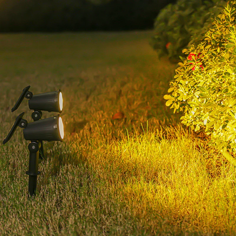 Outdoor LED Solar Spotlight Light 9LEDs Brightness Adjustable Spot Light IP65 Waterproof Garden Backyard Lawn Light Decotation