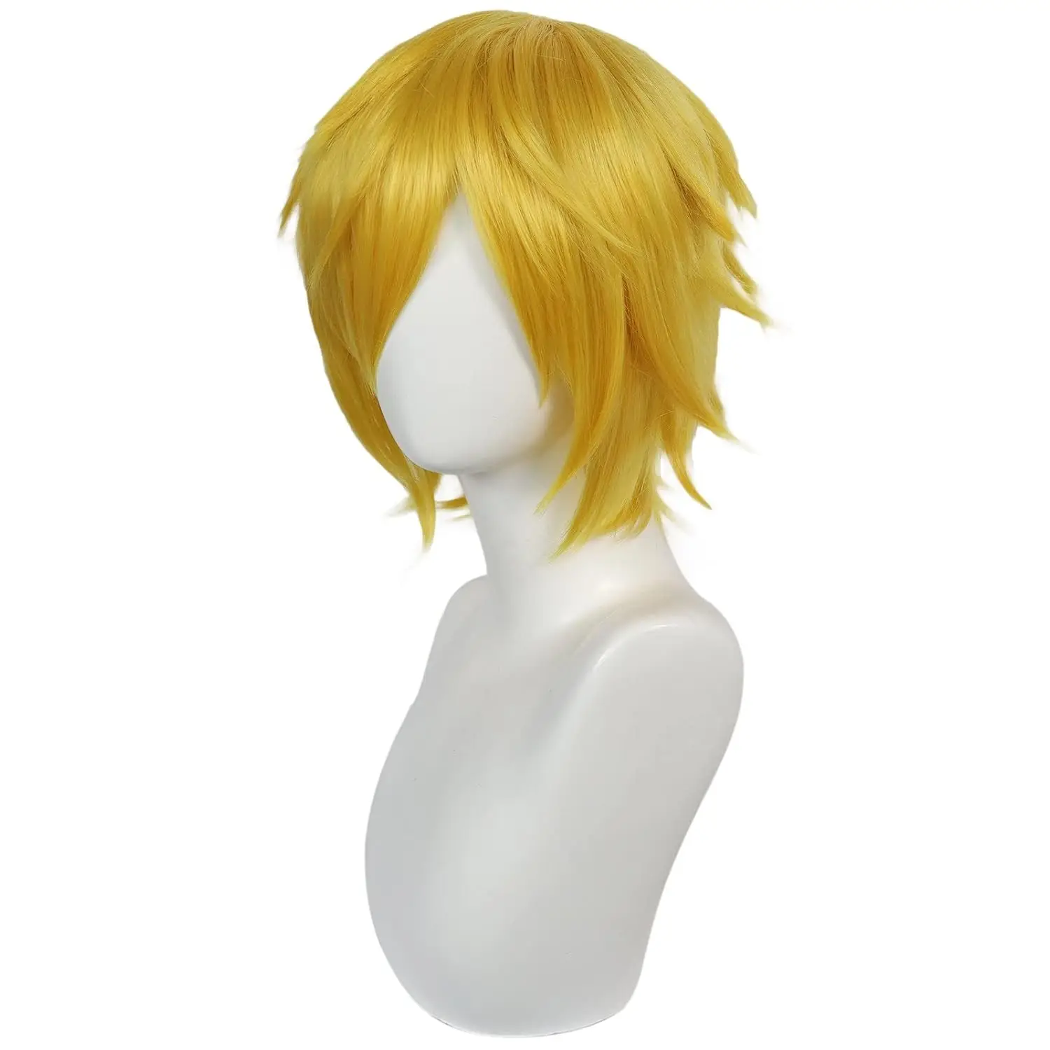 Fate/Prototype Grand Order Arthur Pendragon Golden Short Fluffy Cosplay Wig Halloween Costume Synthetic Hair Saber + Wig Cap