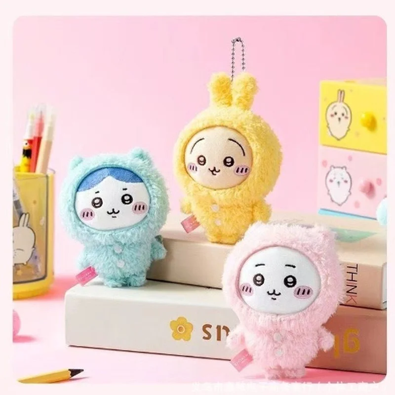 

Miniso Chiikawa Series Pajamas Chiikawa Hachiware Usagi Cute Plush Keychain Toy Doll Pendant Warm Room Decor Girls Birthday Gift